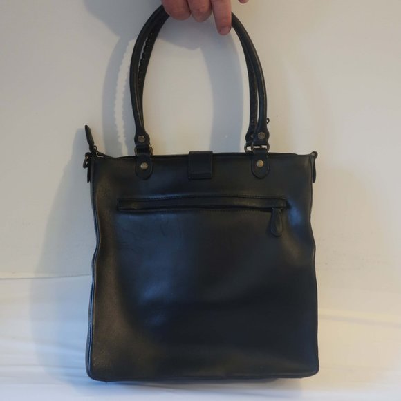 Nicole Miller Black and Tan Shoulder Bag - Picture 7 of 10